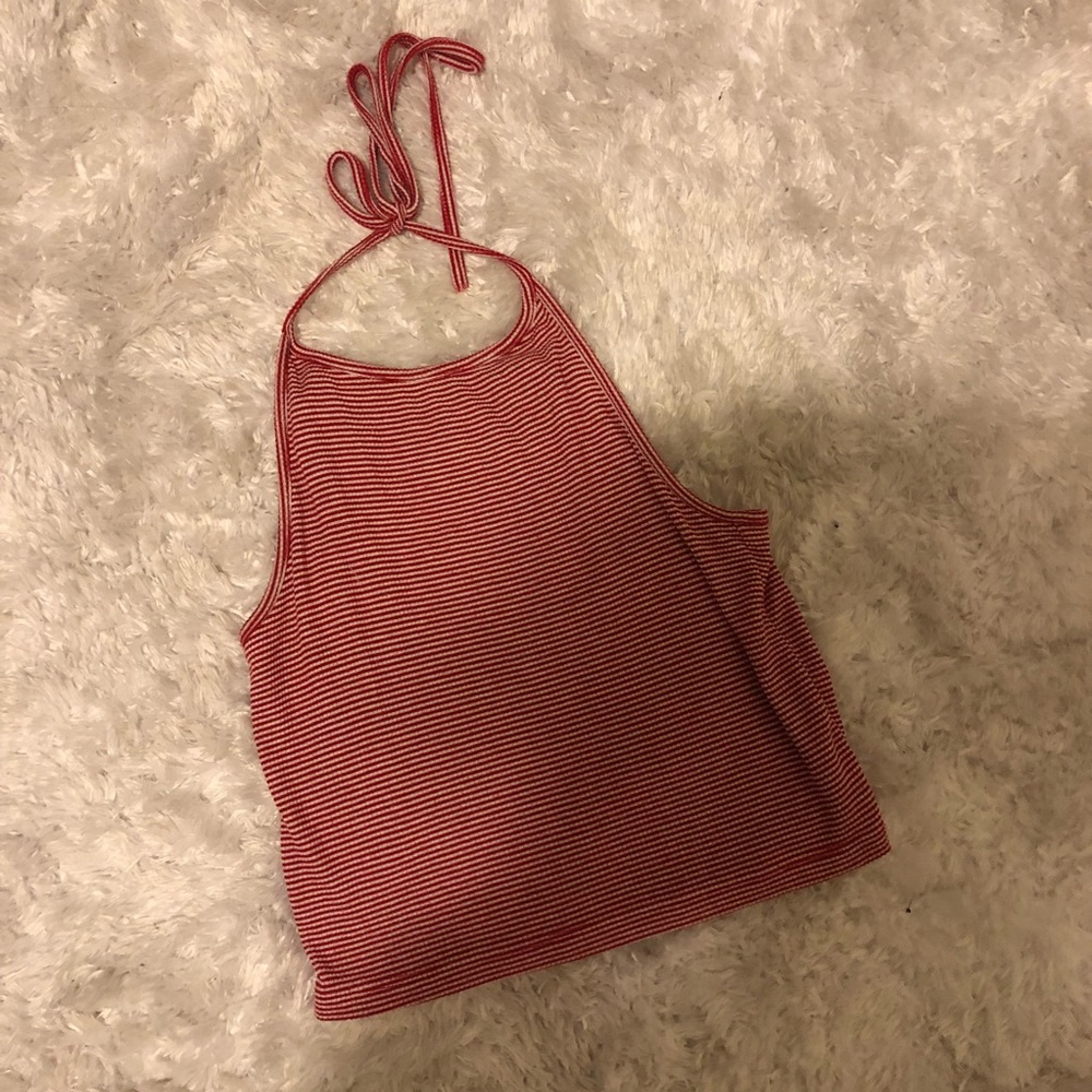 Brandy Melville cropped halter top